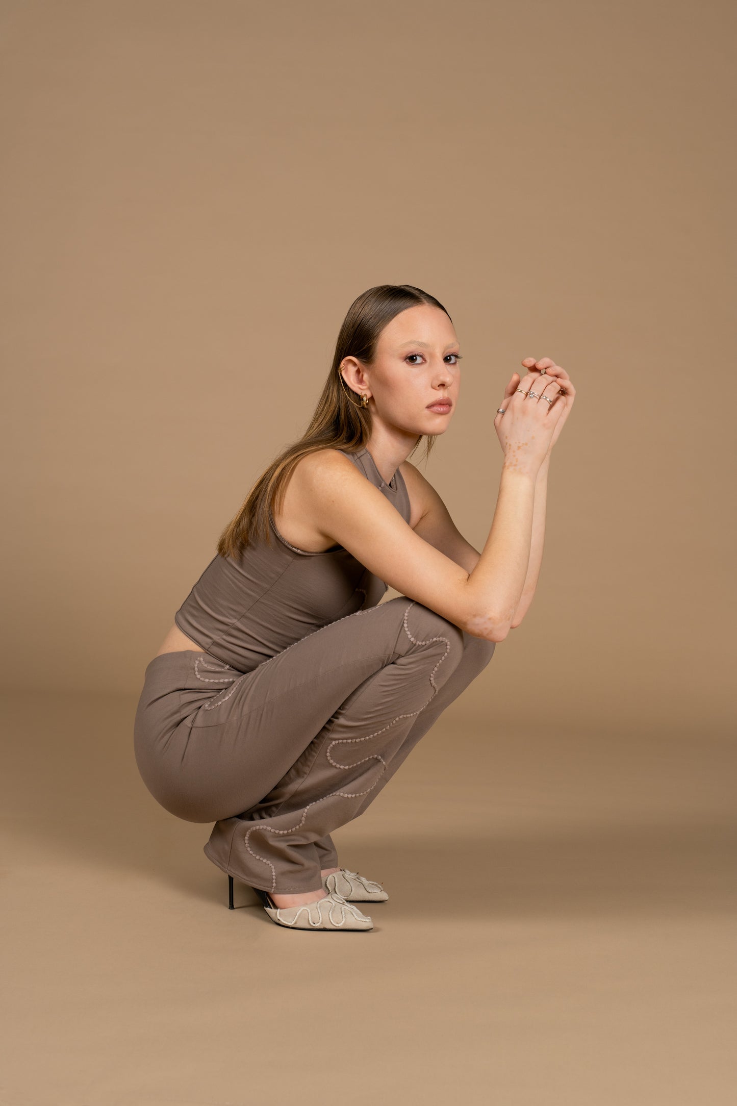 Embroidered Trouser/Leo