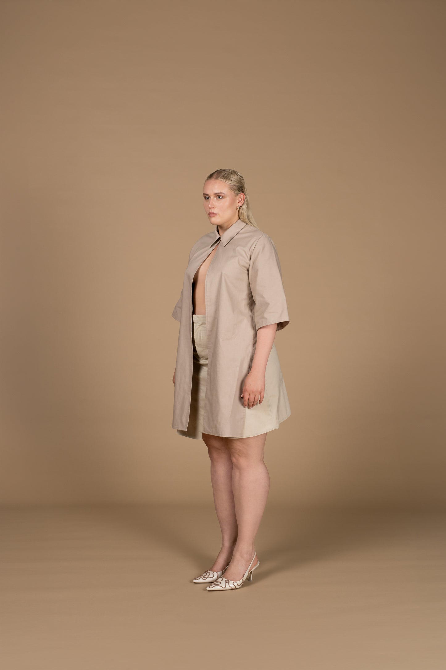 Asymmetrical Shirt/Rose